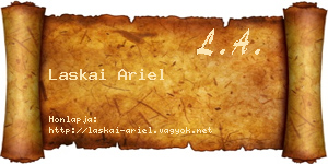 Laskai Ariel névjegykártya